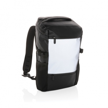 Logo trade corporate gifts picture of: PU high visibility easy access 15.6" laptop backpack