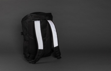 Logo trade business gift photo of: PU high visibility easy access 15.6" laptop backpack