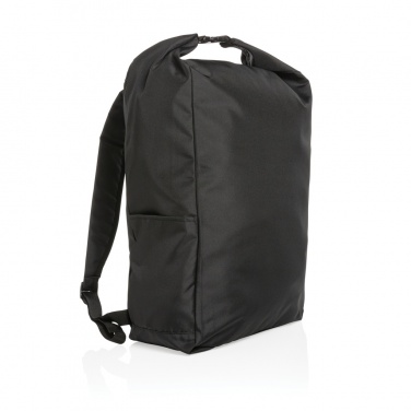 Logotrade promotional products photo of: Impact AWARE™ RPET lightweight rolltop backpack