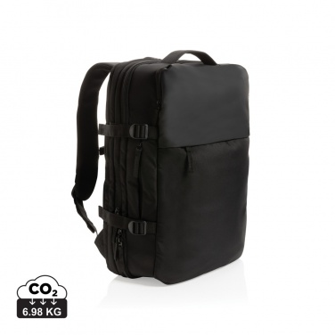 Logotrade business gift image of: Swiss Peak AWARE™ RPET 15.6' expandable weekend backpack