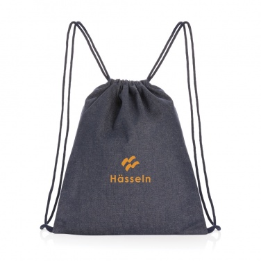 Logotrade business gifts photo of: Impact AWARE™ recycled denim drawstring backpack