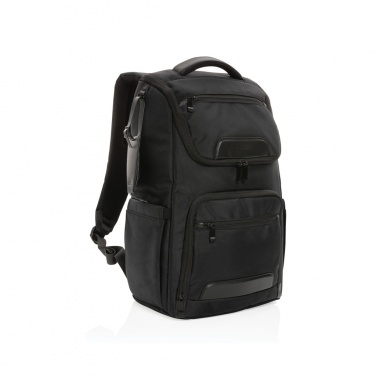 Logo trade advertising product photo of: Swiss Peak AWARE™ RPET Voyager 15.6" laptop backpack