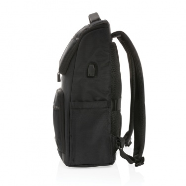 Logo trade promotional giveaways picture of: Swiss Peak AWARE™ RPET Voyager 15.6" laptop backpack