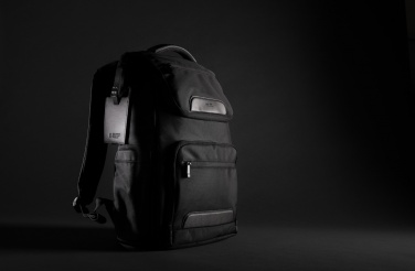 Logo trade promotional products picture of: Swiss Peak AWARE™ RPET Voyager 15.6" laptop backpack