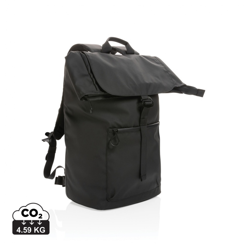 Logo trade promotional products image of: Impact AWARE™ RPET water resistant 15.6" laptop backpack