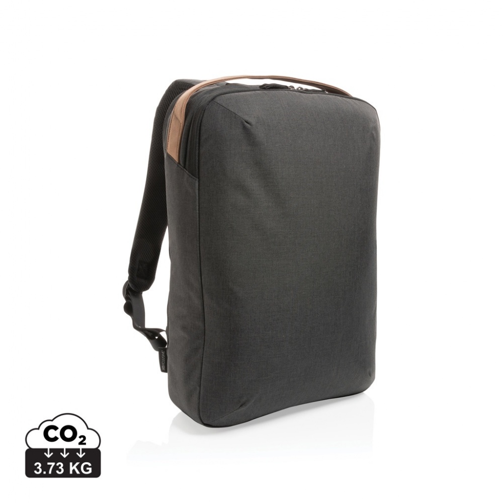 Logo trade promotional merchandise picture of: Impact AWARE™ 300D two tone deluxe 15.6" laptop backpack