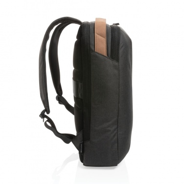 Logo trade promotional giveaway photo of: Impact AWARE™ 300D two tone deluxe 15.6" laptop backpack