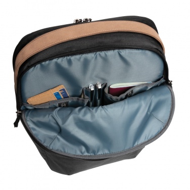 Logotrade corporate gift image of: Impact AWARE™ 300D two tone deluxe 15.6" laptop backpack