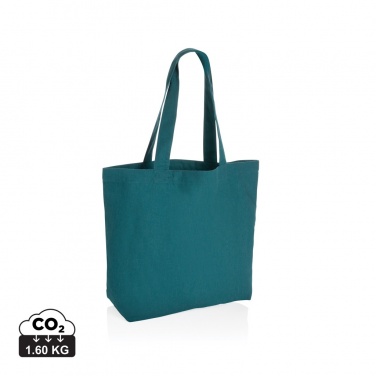Logo trade promotional merchandise image of: Impact Aware™ 240 gsm rcanvas shopper w/pocket