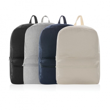 Logo trade business gift photo of: Impact Aware™ 285 gsm rcanvas backpack undyed
