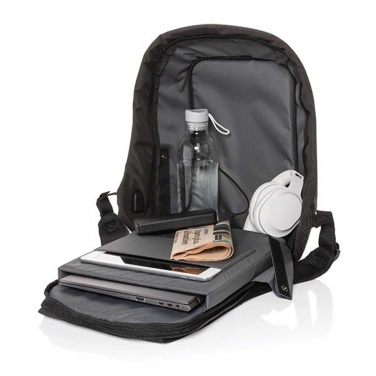 Logo trade corporate gifts image of: Swiss Peak AWARE™ anti-theft 15.6" laptop backpack