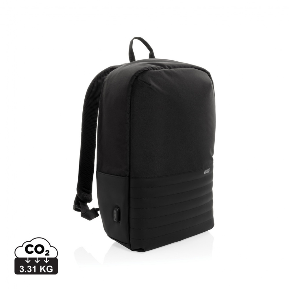 Logotrade promotional item picture of: Swiss Peak AWARE™ RFID anti-theft 15.6'' laptop backpack