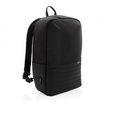 Logo trade corporate gift photo of: Swiss Peak AWARE™ RFID anti-theft 15.6'' laptop backpack