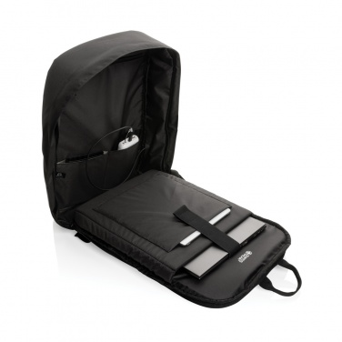 Logo trade promotional products image of: Swiss Peak AWARE™ RFID anti-theft 15.6'' laptop backpack