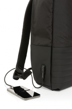 Logo trade advertising products image of: Swiss Peak AWARE™ RFID anti-theft 15.6'' laptop backpack