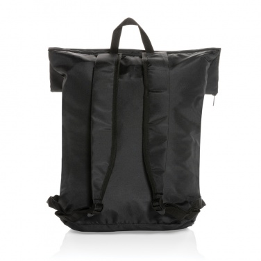 Logo trade promotional items image of: Dillon AWARE™ RPET lightweight foldable backpack