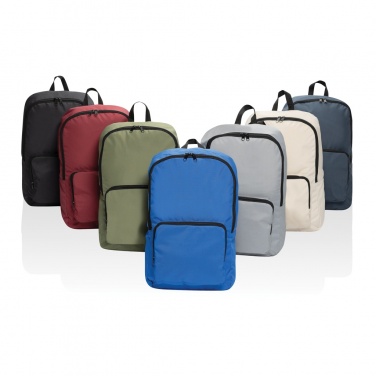 Logo trade corporate gifts picture of: Dillon AWARE™ RPET foldable classic backpack