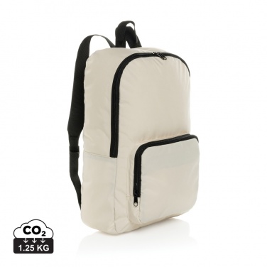 Logo trade promotional giveaways picture of: Dillon AWARE™ RPET foldable classic backpack