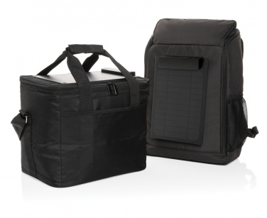 Logotrade promotional gift picture of: Pedro AWARE™ RPET deluxe backpack with 5W solar panel