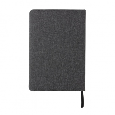 Logo trade promotional gifts picture of: Deluxe A5 Notebook with phone pocket