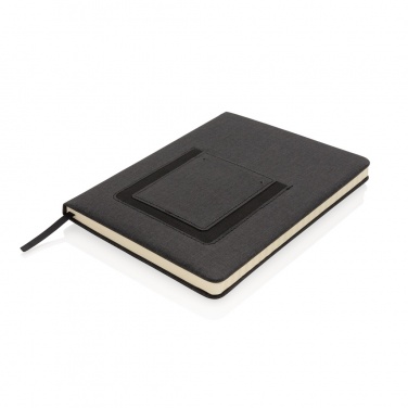 Logotrade promotional items photo of: Deluxe A5 Notebook with phone pocket