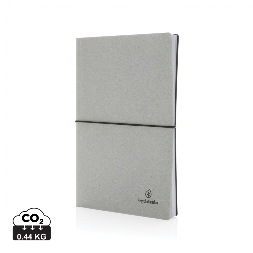 Logotrade advertising product picture of: A5 recycled leather notebook