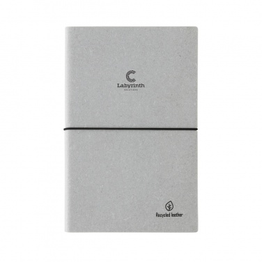 Logotrade promotional giveaways photo of: A5 recycled leather notebook