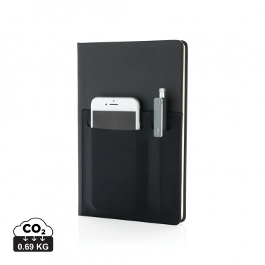 Logotrade advertising product picture of: A5 Deluxe notebook with smart pockets