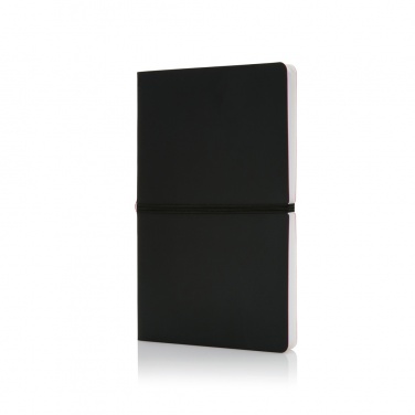 Logo trade promotional gifts image of: Deluxe softcover A5 notebook