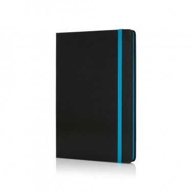 Logotrade business gift image of: Deluxe hardcover A5 notebook with coloured side