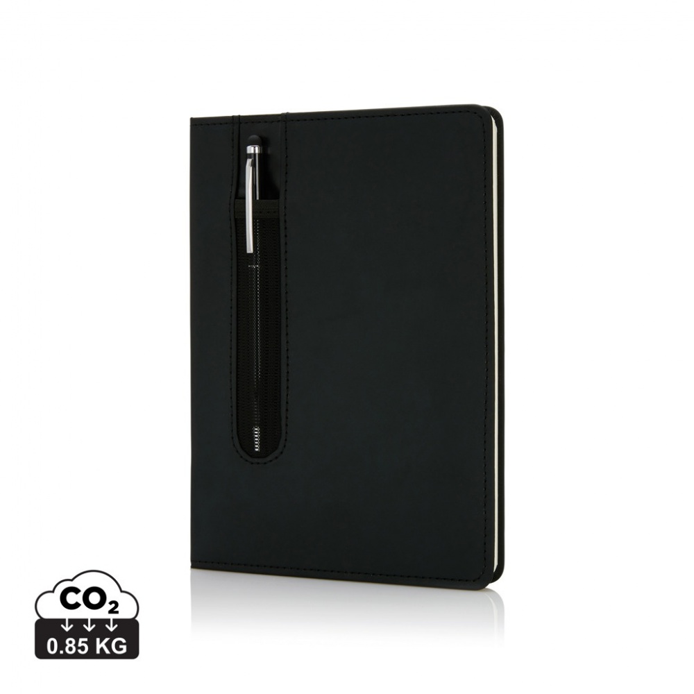 Logotrade corporate gift picture of: Standard hardcover PU A5 notebook with stylus pen