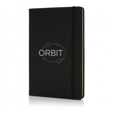 Logotrade business gift image of: Deluxe hardcover PU A5 notebook