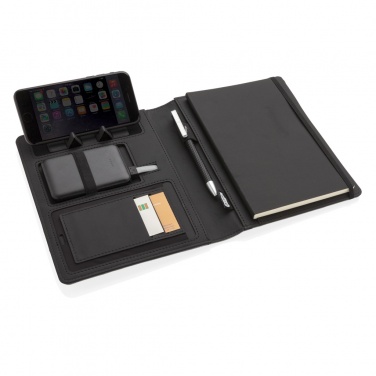 Logotrade promotional gift image of: Air 5W wireless charging notebook with 5000mAh powerbank