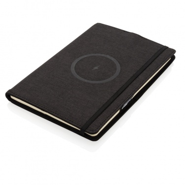 Logotrade promotional merchandise picture of: Air 5W wireless charging refillable journal cover A5