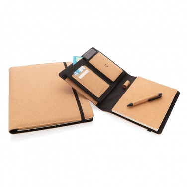 Logotrade promotional products photo of: Deluxe cork portfolio A4 with pen