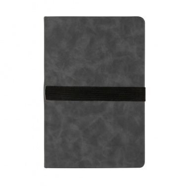 Logo trade advertising product photo of: Deluxe hardcover PU notebook A5 with phone and pen holder