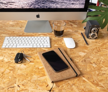 Logo trade promotional item photo of: Cork hardcover notebook A5