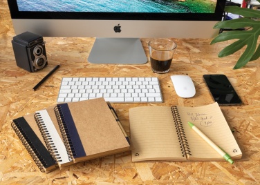 Logotrade promotional items photo of: Kraft spiral notebook with pen