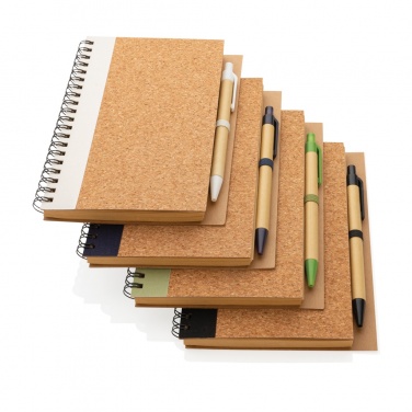 Logotrade promotional merchandise picture of: Cork spiral notebook with pen