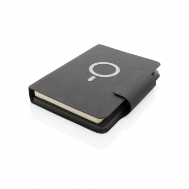 Logotrade promotional merchandise image of: Artic Magnetic 10W wireless charging A5 notebook
