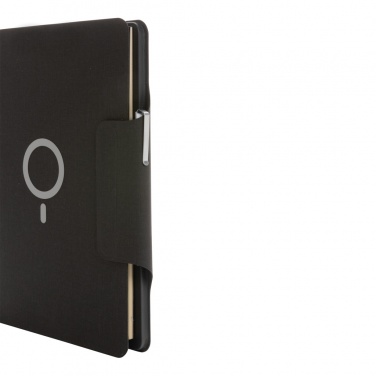 Logo trade promotional giveaways image of: Artic Magnetic 10W wireless charging A4 portfolio