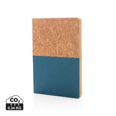 Logo trade promotional giveaway photo of: A5 cork & kraft notebook