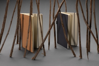 Logotrade corporate gift picture of: A5 deluxe kraft hardcover notebook
