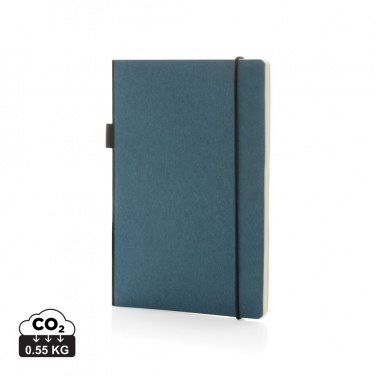 Logo trade promotional gift photo of: A5 deluxe kraft hardcover notebook