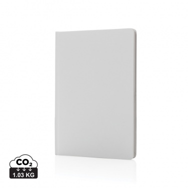 Logo trade promotional merchandise image of: A5 Impact stone paper hardcover notebook