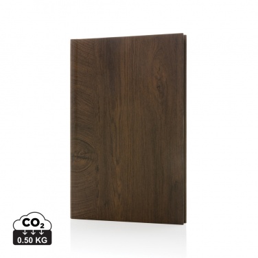 Logo trade promotional merchandise image of: Kavana wood print A5 notebook