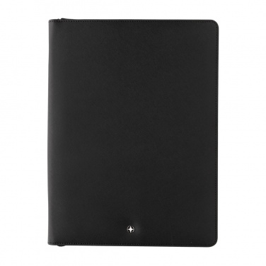Logo trade corporate gifts image of: Swiss Peak Heritage RCS rPU A4 portfolio with zipper