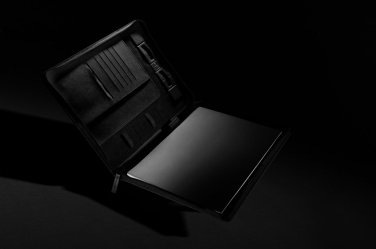 Logo trade promotional items picture of: Swiss Peak Heritage RCS rPU A4 portfolio with zipper