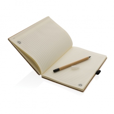 Logotrade promotional product picture of: Bamboo notebook and infinity pencil set