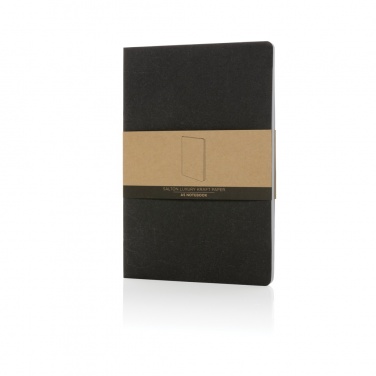 Logotrade promotional item picture of: Salton A5 GRS certified recycled paper notebook